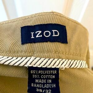 Izod Khakis- 38/32 Cotton/Polly Blend